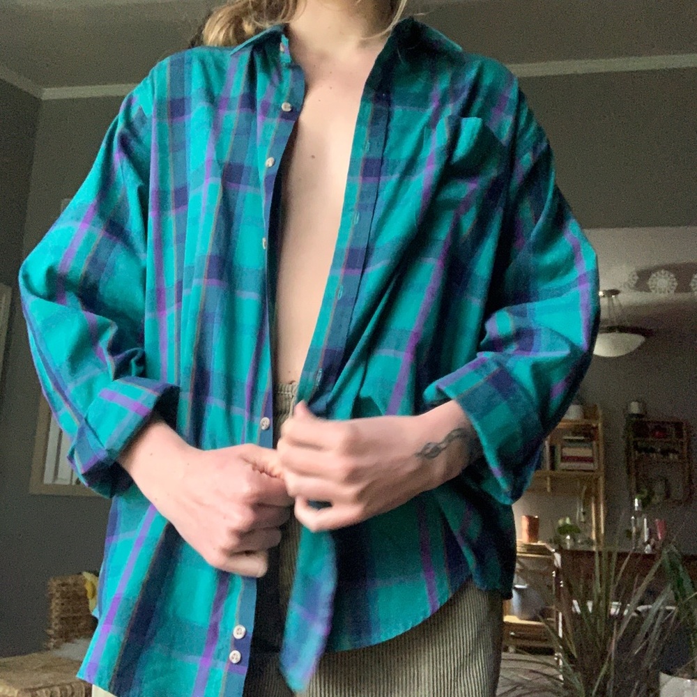 VINTAGE Jewel Tone Flannel